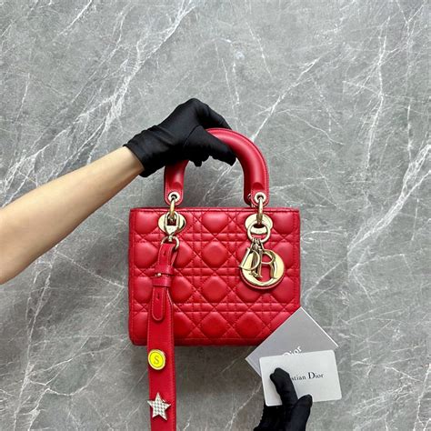 dior charm shoulder bag|lady Dior bag charm.